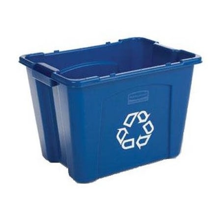 RUBBERMAID COMMERCIAL 14GAL Recycle Box FG571473BLUE